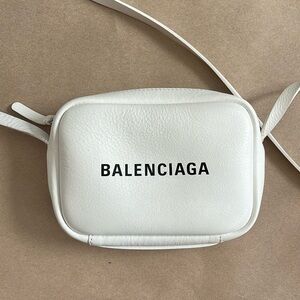 Authentic Balenciaga Crossbody Camera White Small Bag